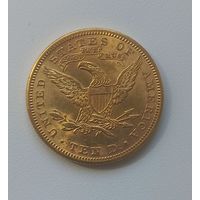 10 долларов 1895 золото