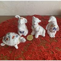 Фарфоровые фигурки AYNSLEY Англия 2 шт