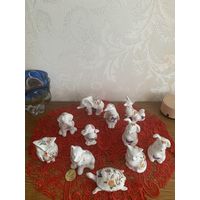 Фарфоровые фигурки AYNSLEY Англия 3 шт