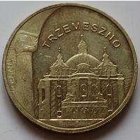 Польша 2 злотых 2010 год "Города Польши - Тшемешно"