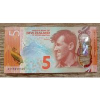 Werty71 Новая Зеландия 5 долларов 2015 UNC банкнота
