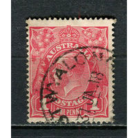Австралия - 1914/1923 - Король Георг V 1P - [Mi.30XAI] - 1 марка. Гашеная.  (Лот 10JR)-T3P19