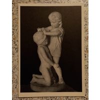 Открытка.Почтовая карточка.1955г.Дети играющие в жмурки.Чижов