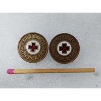 Знаки-фрачники. Почётный донор Польского общества Красного креста. тяжёлые. цена за 1 шт.