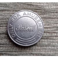 Werty71 Великобритания Жетон Токен Игральный 1 фунт pascal Паскаль pascal