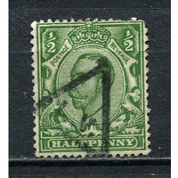 Великобритания - 1912 - Король Георг V 1/2Р - [Mi.123IIX] - 1 марка. Гашеная.  (Лот 20Gg)-T2P26