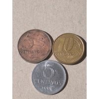 Бразилия. 3 монеты
