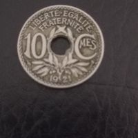 10 сантимов 1921 года, возможен обмен