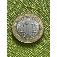 Ватикан 1997 г 1000 лир ( биметалл , Иоанн Павел 2 )