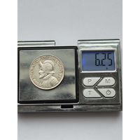 1/4 бальбоа Панама 1962 года, Республика Панама (1961 - 2019). Серебро 900 пробы. L45557.