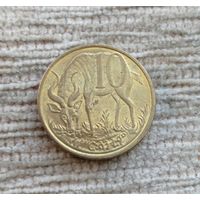 Werty71 Эфиопия 10 сантимов 2008 центов