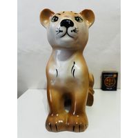 Фарфор. Статуэтка копилка "Львёнок" Добруш.  АУКЦИОН не с рубля без МПЦ.