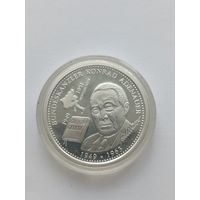 Германия медаль 1 канцлер ФРГ Конрад Аденауэр