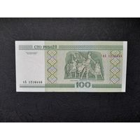 100 рублей 2000 года. Беларусь. Серия кА. UNC