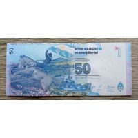 Werty71 Аргентина 50 песо 2015 UNC банкнота Мальвинские острова