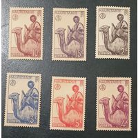 Французские колонии Мавритания 1938 фауна верблюды * и **