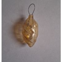 Елочная мини игрушка Шишка из московского набора Малютка #4