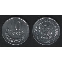Польша __y47aa 10 грош 1969 год (mw) (_5