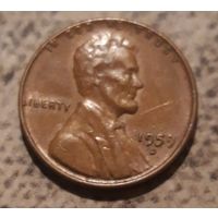 1 цент 1959 D США