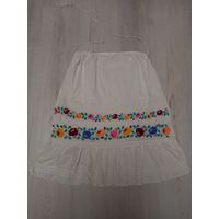 Фартук старинный, вышитый передник