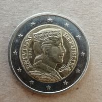 Латвия  2 евро 2014 г., KM# 157