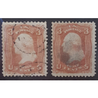 Почтовые марки. США. 3 cents. Uncommon, scarce.