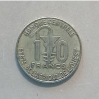 Западная Африка (ВСЕАО) 10 франков, 2012 г., КМ# 10