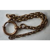 Цепочка для часов карманных позолота