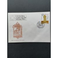 Польша 1988 КПД с маркой "Реставрация памятников архитектуры Кракова" (спецгашение) Mi.3140 каталог 0.50 евро