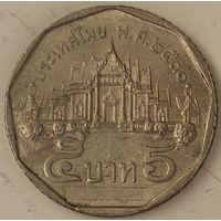 Таиланд 5 бат 1988 год "Мраморный Храм Ват Бенчамабопхит"