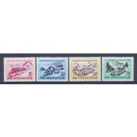 [1095] Югославия 1953. Транспорт.Автомобили.Мотоциклы. СЕРИЯ MNH. Кат.40 е.