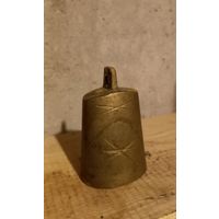 Колокольчик бронзовый, старинный 8см