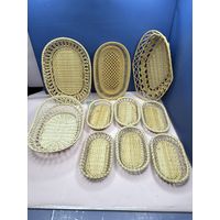 Набор плетеных корзинок из ротананга