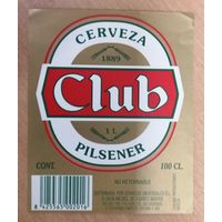 Этикетка пива Club Испания М445