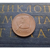 2 цента 1976 Фиджи #01 XF