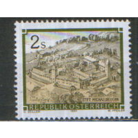 Марка из серии 1991г. Австрия "Монастыри и аббатства. Бенедиктинское аббатство Михаэльбойерн" MNH
