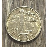 Барбадос 5 Центов 2000г