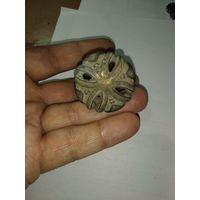 Старинная бронзовая дверная ручка . С рубля