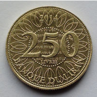 Ливан, 250 ливров, 2014