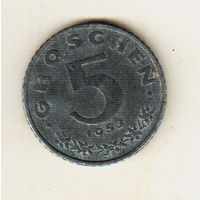 Австрия 5 грош 1953