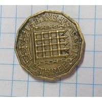 3 пенса 1955 Великобритания