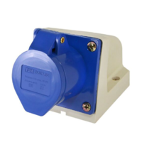 Розетка 123 стационарная 2Р+РЕ 32А 220В IP44 TDM SQ0602-0004