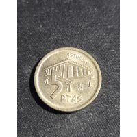 Испания 5 песет 1995 Астурия
