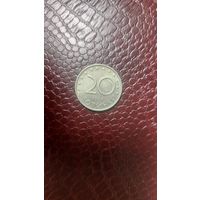 Монета 20 стотинок 1999г. Болгария. Неплохая!