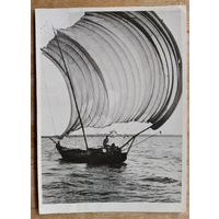 Фото из СССР. Под парусом. 1970-е. 8х12 см.