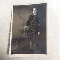 Фотография. История СССР/БССР в лицах. Девушка из Добруша. 1952 г. Винтаж.