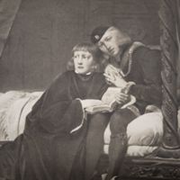 Дети Эдуарда 4. Энциклопедическая гравюра СПБ. 19-20века 24х16см.   РАСПРОДАЖА КОЛЛЕКЦИИ.