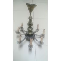 Старая латунная люстра