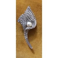 Брошь, 925 проба, старинная