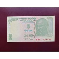 Индия 5 рупий 2010 UNC